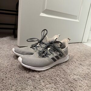 Adidas Cloudfoam Gray Knit Sneakers | Like New | Women’s 10
